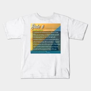 40 RULES OF LOVE - 6 Kids T-Shirt